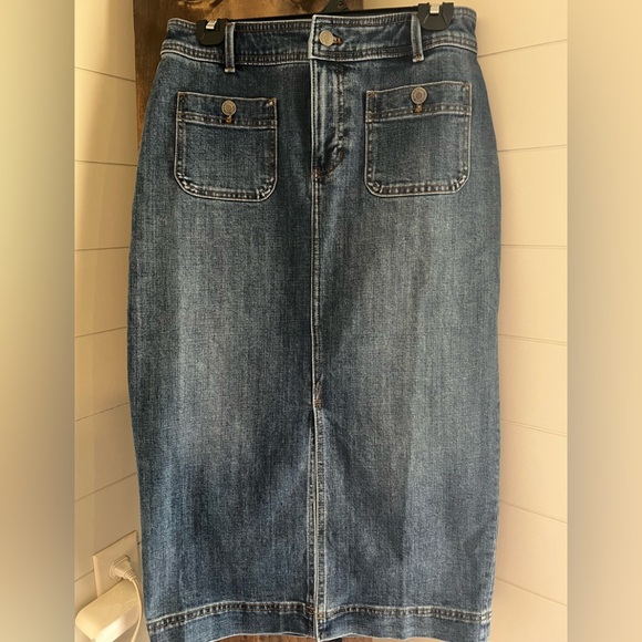 Talbots Dresses & Skirts - Talbot Denim Midi Skirt